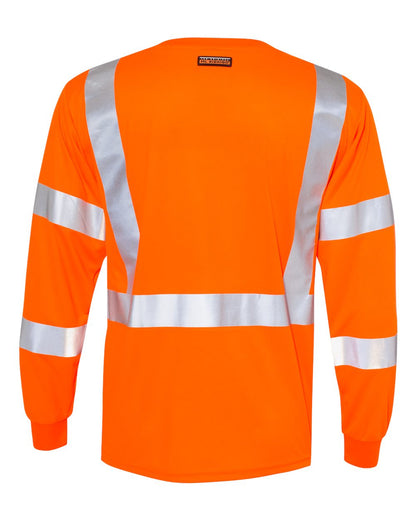 Kishigo Unisex Long Sleeve Class 3 T-Shirt 9145-9146 #color_Orange