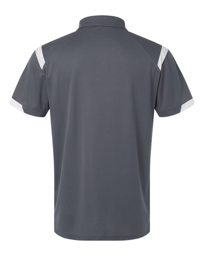 Badger Men's On the Rise Polo 3350 #color_Graphite/ White