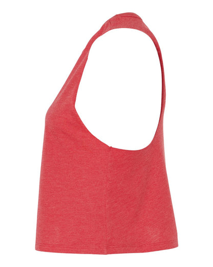 BELLA + CANVAS Women's Racerback Crop Tank 6682 #color_Heather Red