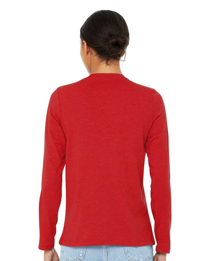 BELLA + CANVAS Women’s Jersey Long Sleeve Tee 6500 #colormdl_Red