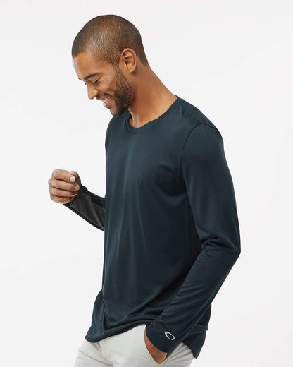 Oakley Men's Team Issue Hydrolix Long Sleeve T-Shirt FOA402992 #colormdl_Blackout