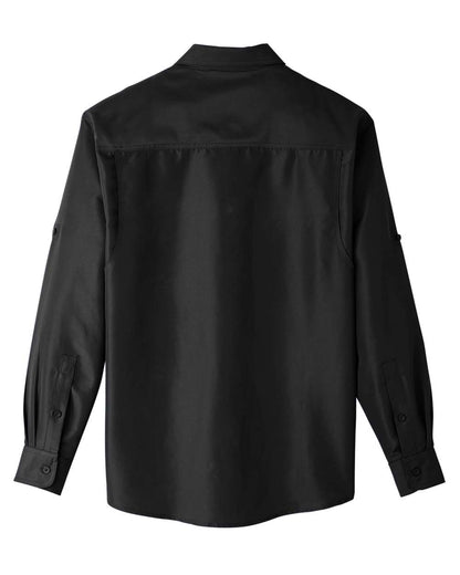 Harriton Men's Key West Performance Staff Shirt M580L #color_Black