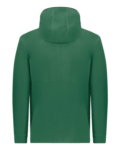 Augusta Sportswear Eco Revive™ Polar Fleece Hooded Full-Zip Jacket 6858 #color_Dark Green