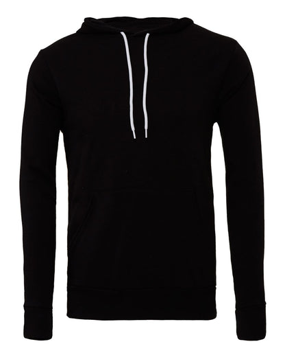 BELLA + CANVAS Unisex Sponge Fleece Hoodie Sweatshirt 3719 #color_Black