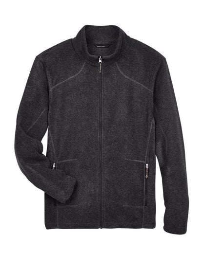 North End Men's Voyage Fleece Jacket 88172 #color_Heather Charcoal