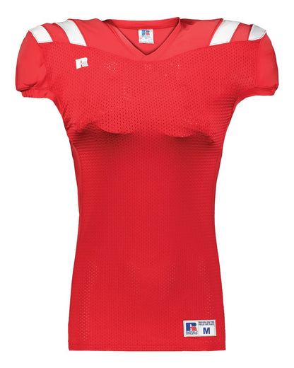 Russell Athletic Youth Canton Football Jersey R0100W #color_True Red/ White