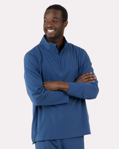 Boxercraft Quarter-Zip Stretch Pullover BM5206 #colormdl_Indigo