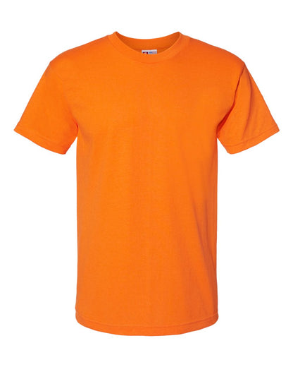 Bayside USA-Made 50/50 T-Shirt 1701 #color_Safety Orange