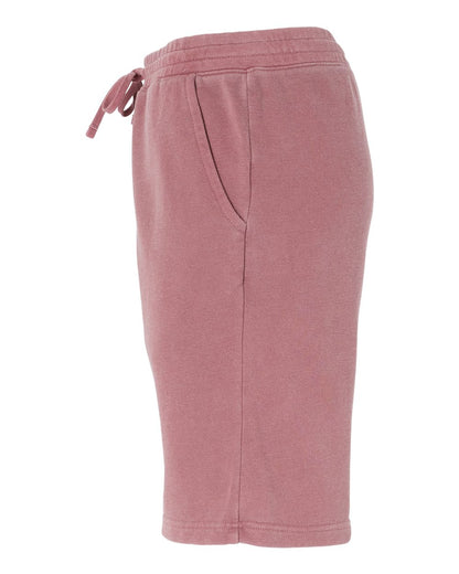 Independent Trading Co. Unisex Pigment-Dyed Fleece Shorts PRM50STPD #color_Pigment Maroon