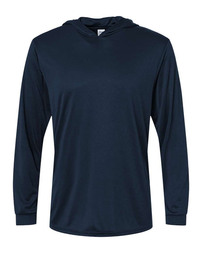 Paragon Unisex Bahama Performance Hooded Long Sleeve T-Shirt 220 #color_Navy