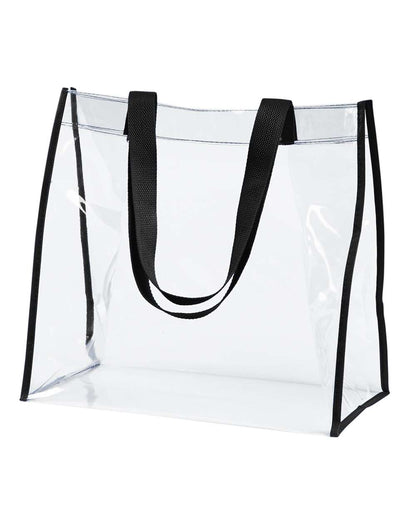 BAGedge Clear PVC Tote BE252 #color_Black