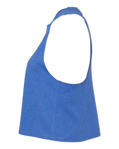 BELLA + CANVAS Women's Racerback Crop Tank 6682 #color_Heather True Royal