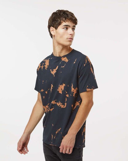 Colortone Unisex Bleach Out Dyed T-Shirt 1385 #colormdl_Black