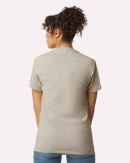 Gildan Unisex Ultra Cotton® Pocket T-Shirt 2300 #colormdl_Sand