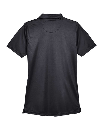 UltraClub Women's Cool & Dry Sport Performance Interlock Polo 8425L #color_Black