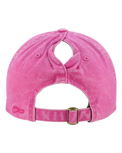 Infinity Her Women's Pigment-Dyed with Fashion Undervisor Cap CASSIE #color_Rose/ Polka Dots