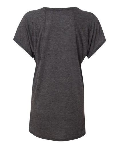 BELLA + CANVAS Women’s Flowy Raglan Tee 8801 #color_Dark Grey Heather