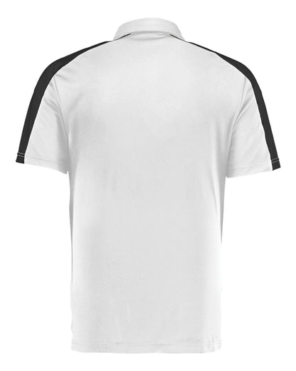 Augusta Sportswear Two-Tone Vital Polo 5028 #color_White/ Black