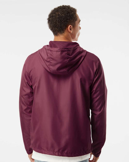 Independent Trading Co. Lightweight Windbreaker Full-Zip Jacket EXP54LWZ #colormdl_Maroon