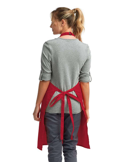 Artisan Collection by Reprime Recycled Bib Apron RP150 #colormdl_Red