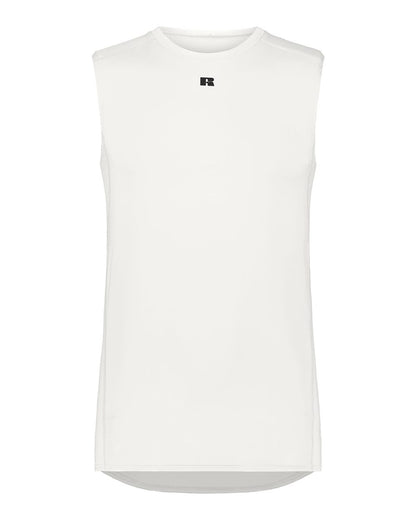 Russell Athletic Unisex CoolCore® Compression Tank Top R22CPM #color_White