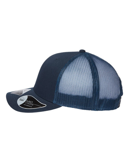 Atlantis Headwear Sustainable Trucker Cap BRYCE #color_Navy/ Navy