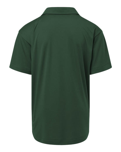 AllPro Youth Pro-Lock Performance Polo 41800Y #color_Forest Green