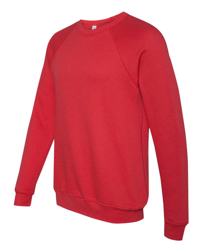 BELLA + CANVAS Sponge Fleece Raglan Crewneck Sweatshirt 3901 #color_Red