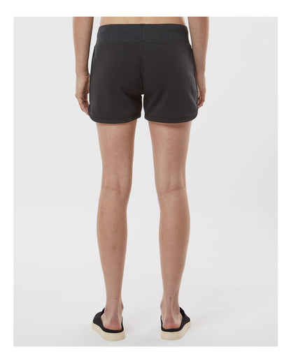 J. America Women's Fleece Shorts 8856 #colormdl_Black Solid