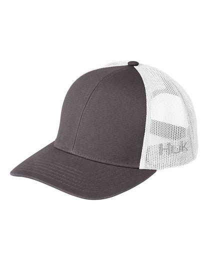 HUK LoPro Snapback Trucker Cap H3L0001 #color_Volcanic Ash