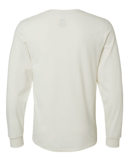 Russell Athletic Unisex Dri Power® CVC Performance Long Sleeve T-Shirt 64LTTM #color_Vintage White