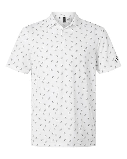 Adidas Men's Ultimate365 Mesh Print Polo A2012 #color_White/ Black