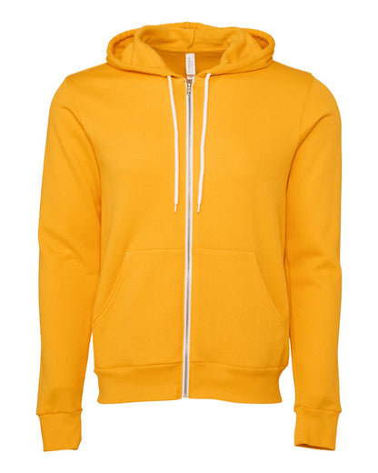 BELLA + CANVAS Sponge Fleece Full-Zip Hoodie 3739 #color_Gold