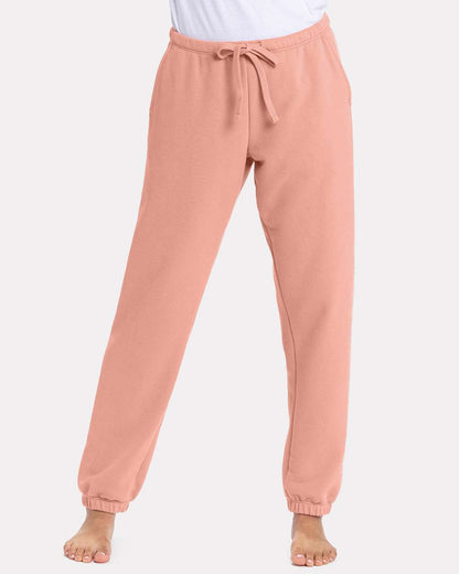 Next Level Women's Laguna Sueded Sweatpants 9884 #colormdl_Desert Pink