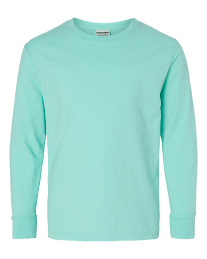 ComfortWash by Hanes Garment-Dyed Youth Long Sleeve T-Shirt GDH275 #color_Mint