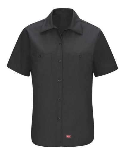 Red Kap Women's Mimix Work Shirt SX21 #color_Black