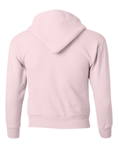 Hanes Youth EcoSmart® Hooded Sweatshirt P473 #color_Pale Pink