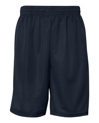 Badger Pro Mesh 9" Shorts with Pockets 7219 #color_Navy