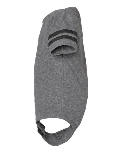 Rabbit Skins Infant Football Fine Jersey Bodysuit 4437 #color_Granite Heather/ Vintage Smoke