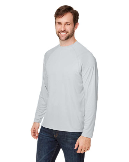 CORE365 Unisex Ultra UVP™ Marina Raglan Long Sleeve T-Shirt CE110 #colormdl_Platinum