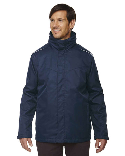 CORE365 Men's Tall Region 3-in-1 Jacket with Fleece Liner 88205T #colormdl_Classic Navy