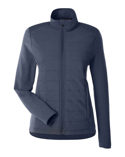 Devon & Jones Women's New Classics® Charleston Hybrid Jacket DG704W #color_Navy Melange/ Navy