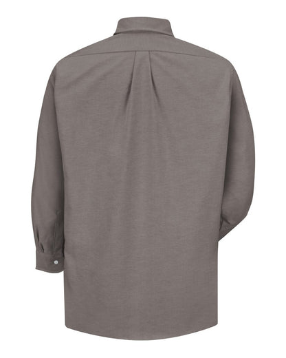 Red Kap Men's Extended Sizes Executive Oxford Dress Shirt SR70EXT #color_GY-Grey 37