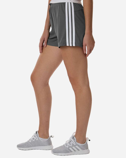 Adidas Women's 3-Stripes 3" Shorts AT301 #colormdl_Team Grey Four/ White