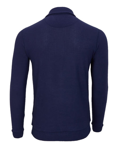 Boxercraft Men's Cuddle Sweater Polo BM1101 #color_Navy