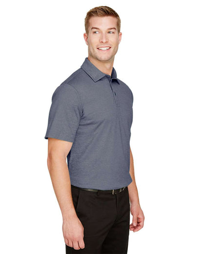 Devon & Jones Men's CrownLux Performance® Address Mélange Polo DG22 #colormdl_Navy Heather