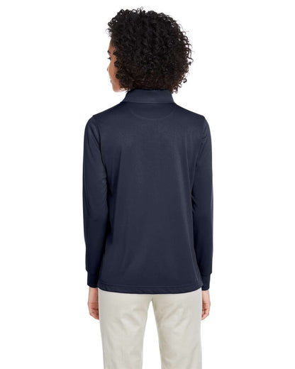Harriton Women's Advantage Snag Protection Plus IL Long Sleeve Polo M348LW #colormdl_Dark Navy