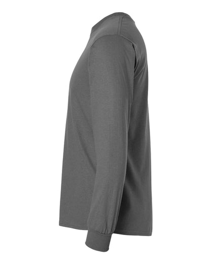 Gildan Unisex Ultra Cotton® Long Sleeve T-Shirt 2400 #color_Charcoal
