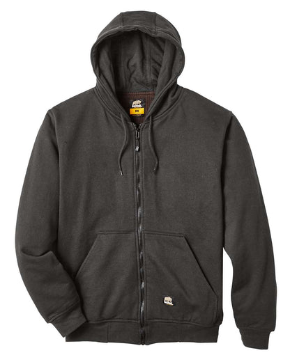 Berne Apparel Men's Heritage Thermal Lined Hooded Sweatshirt SZ101 #color_Charcoal