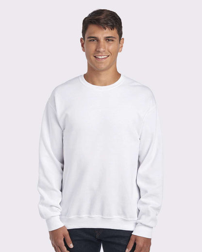 JERZEES Unisex NuBlend® Crewneck Sweatshirt 562MR #colormdl_White